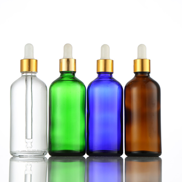 5ml-100ml glass bottles for essential oil with dropper lid