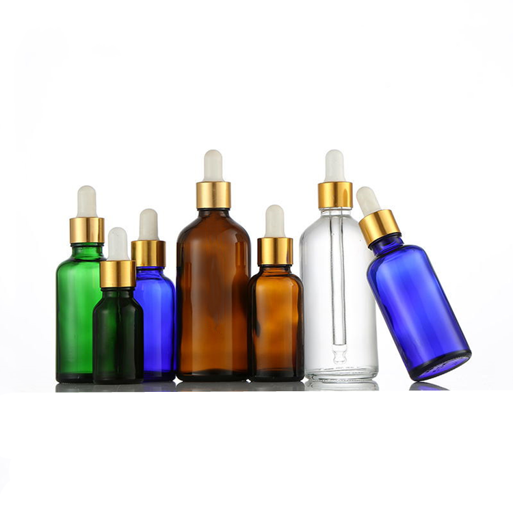 5ml-100ml glass bottles for essential oil with dropper lid