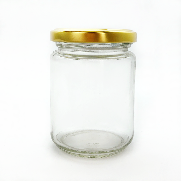 cheap 240ml empty fruit jam jar glass honey jar with twist off lid