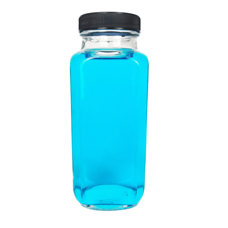 Cool Design square shape 250ml beverage bottle for restaurant bubbly bottle with plastic lid