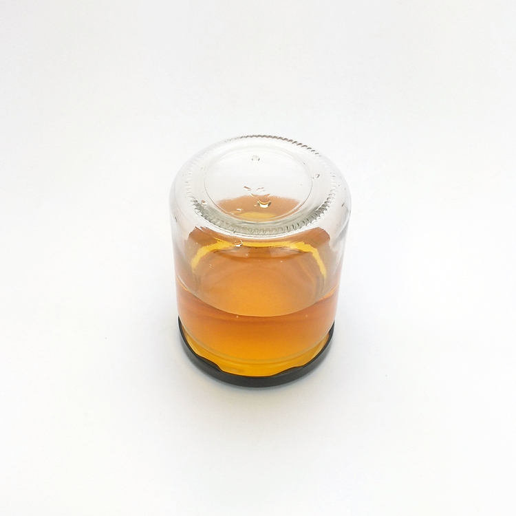 Food grade round 450ml wide mouth glass storage jar with 82mm lug cap