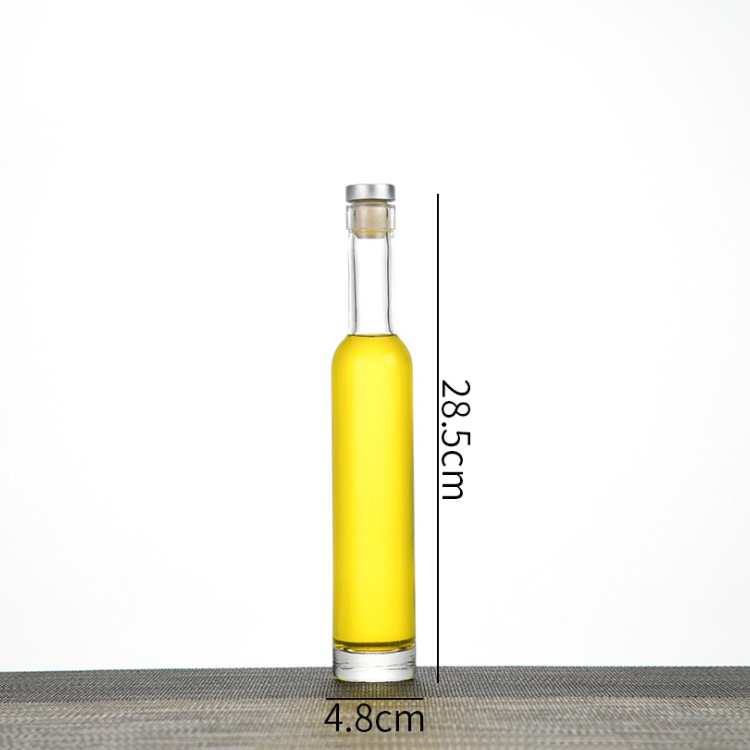 Hot sale 200ml 375ml500ml750ml ice wine bottle with cork