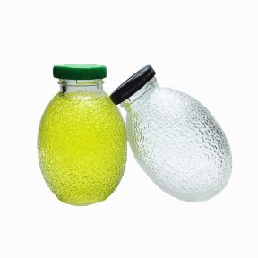 Creative shape glass fruit juice bottle 8oz 250ml wholesale