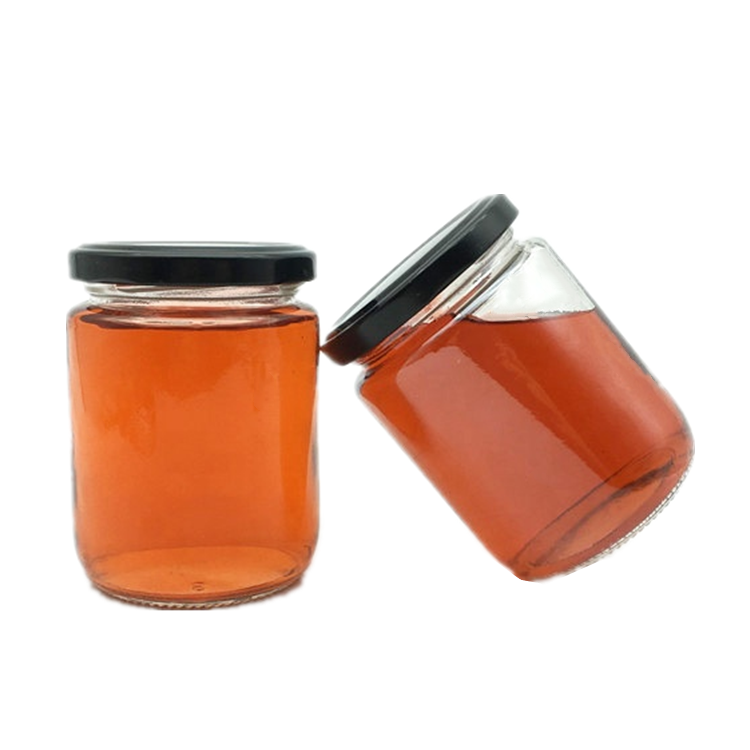 cheap 240ml empty fruit jam jar glass honey jar with twist off lid