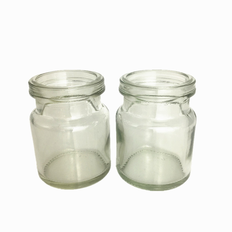 Transparent vietnam bird nest edible glass bottle 75ml glass jar with easy open lid