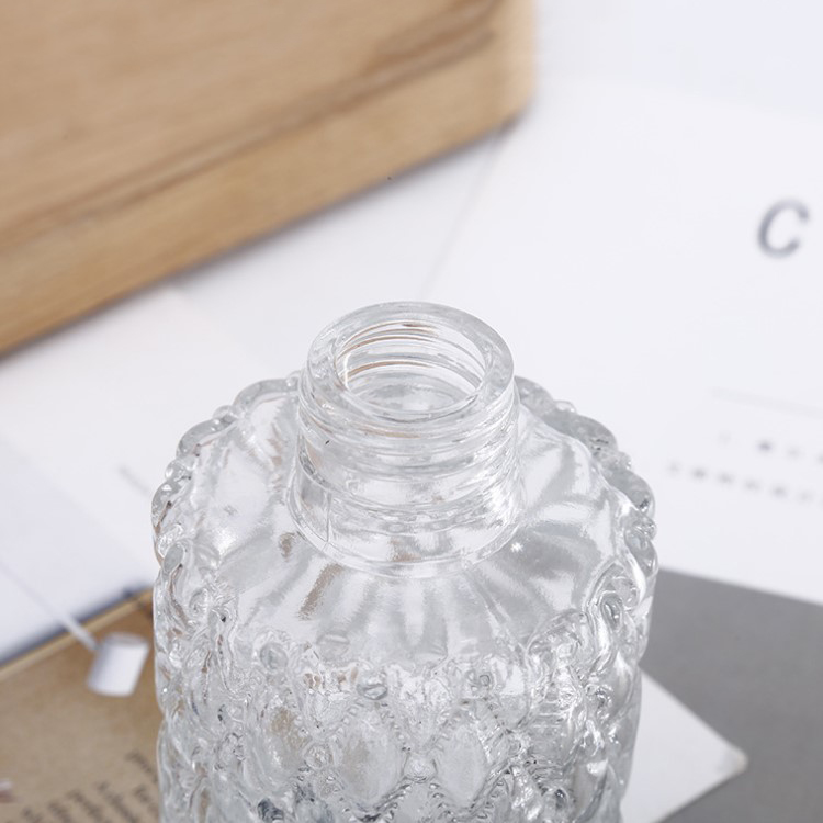 Clear Glass Empty Oil Aroma 120 ml Reed Diffuser Bottle