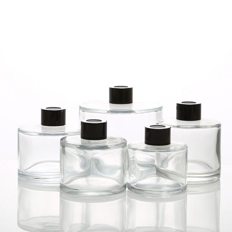 50ml 100ml 150ml 200ml Aroma reed diffuser glass bottle with plastic cap