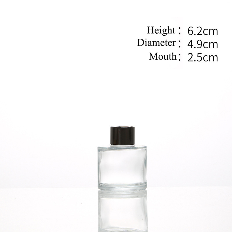 50ml 100ml 150ml 200ml Aroma reed diffuser glass bottle with plastic cap