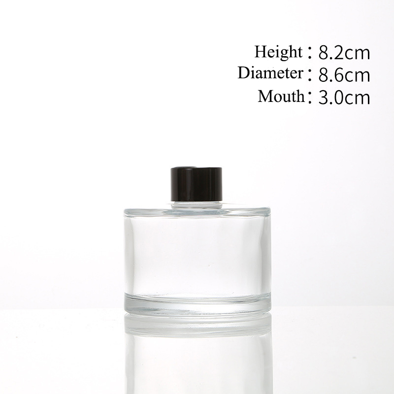 50ml 100ml 150ml 200ml Aroma reed diffuser glass bottle with plastic cap