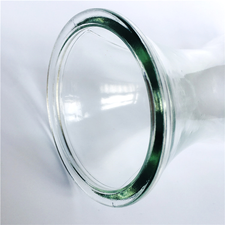 1L Clear glass cold water bottle for beverage juice with cork