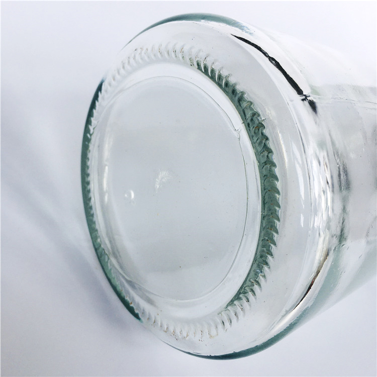 1L Clear glass cold water bottle for beverage juice with cork