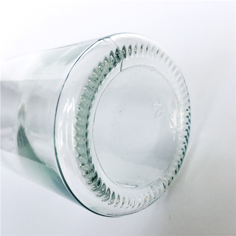 300ml Round glass beverage bottle for juice with lid