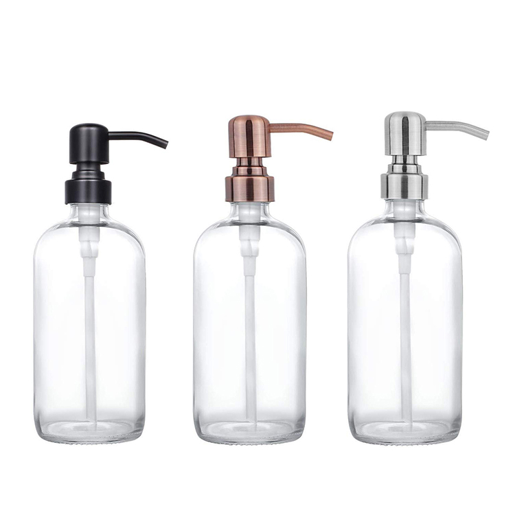 Hot sale clear empty home lotion pump bottle for hand wash