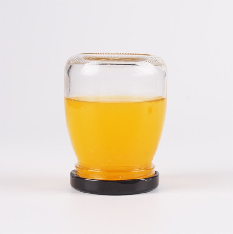 2020 hotsale 100ml small pudding yogurt glass jar with screw black metal lid/plastic lid