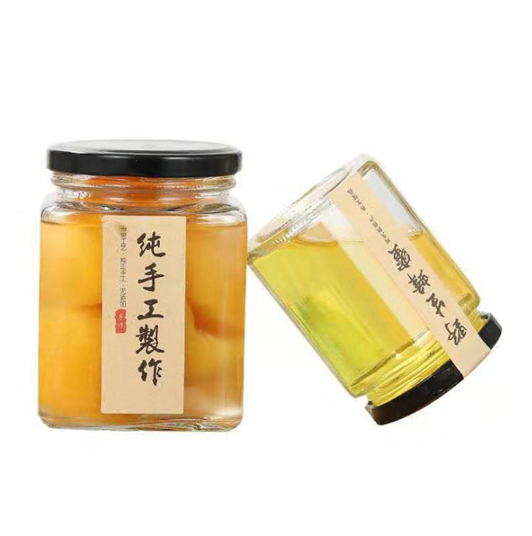 Wholesale 50, 100, 200, 280, 380, 500, 730ml Square Cheap Mini Clear Glass Honey Jam Sauce Jar Storage Bottles&Jars