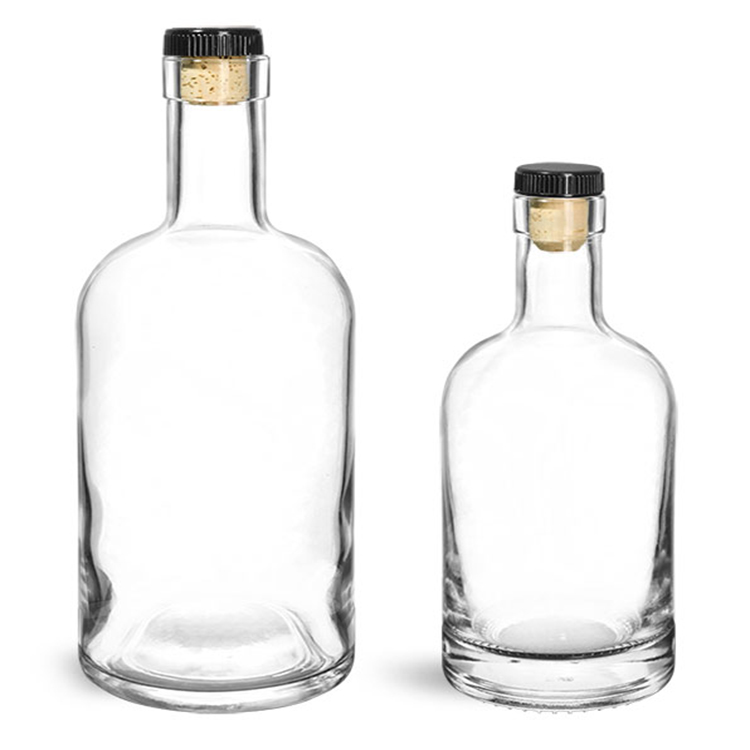 Wholesale 375ml glass liquor bottle for vodka bottle water bottle