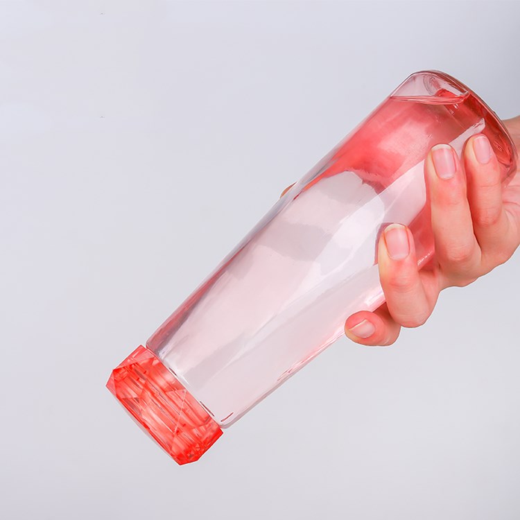 wholesale 500ml glass drink bottle water bottle with plastic cap