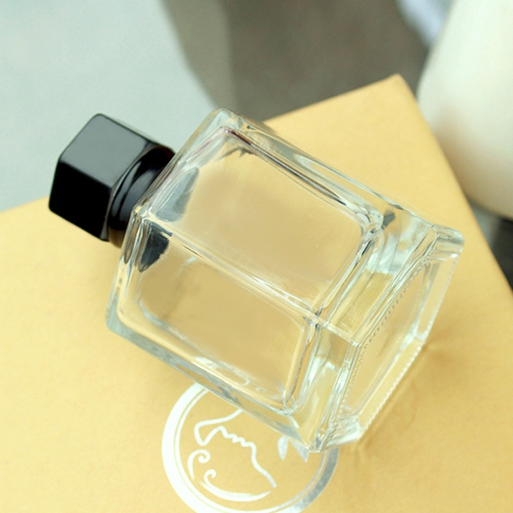 50ml 100ml hexagonal clear glass aroma diffuser oil bottle