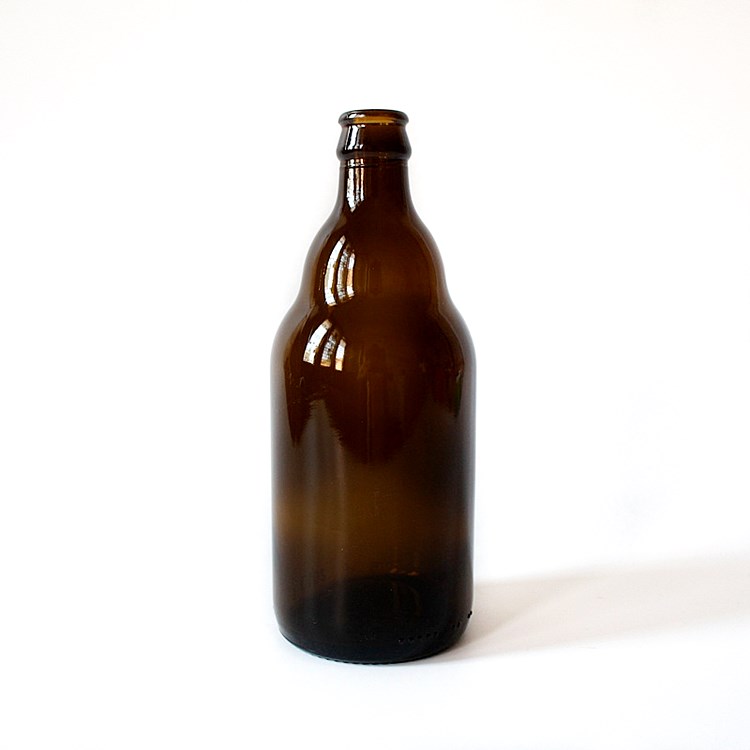 new product 330ml 500ml brown glass bottle for beer with crown cap