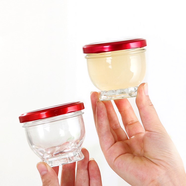 customized 75ml 100ml glass food jar for edible bird’s nest with lid