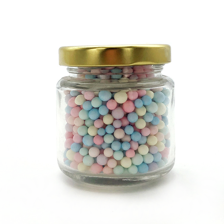 empty 4 oz 100ml round glass jam jar with lid in bulk