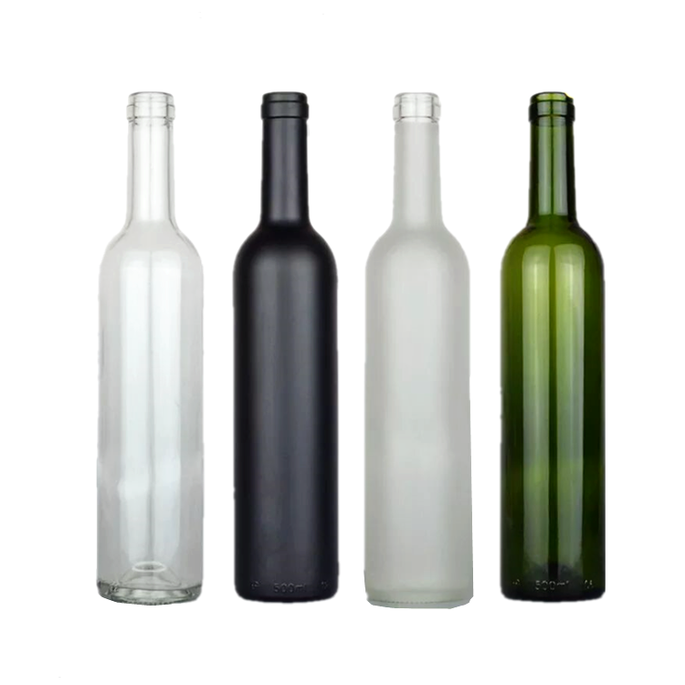 Wholesale 750ml antique green glass wine bottle