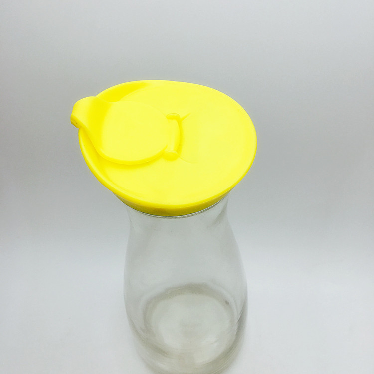 Bulk wide mouth 1000ml milk bottle 1liter beverage juice water glass jug with plastic lid