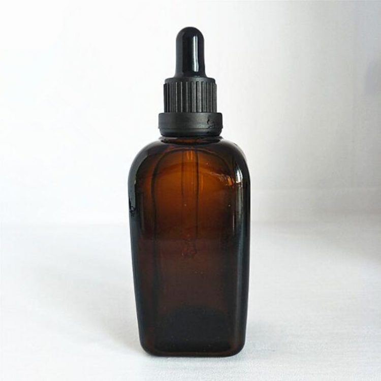 10ml 30ml 50ml 100ml Amber square cosmetic glass essential oil bottle serum dropper bottle