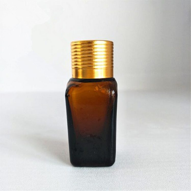 10ml 30ml 50ml 100ml Amber square cosmetic glass essential oil bottle serum dropper bottle