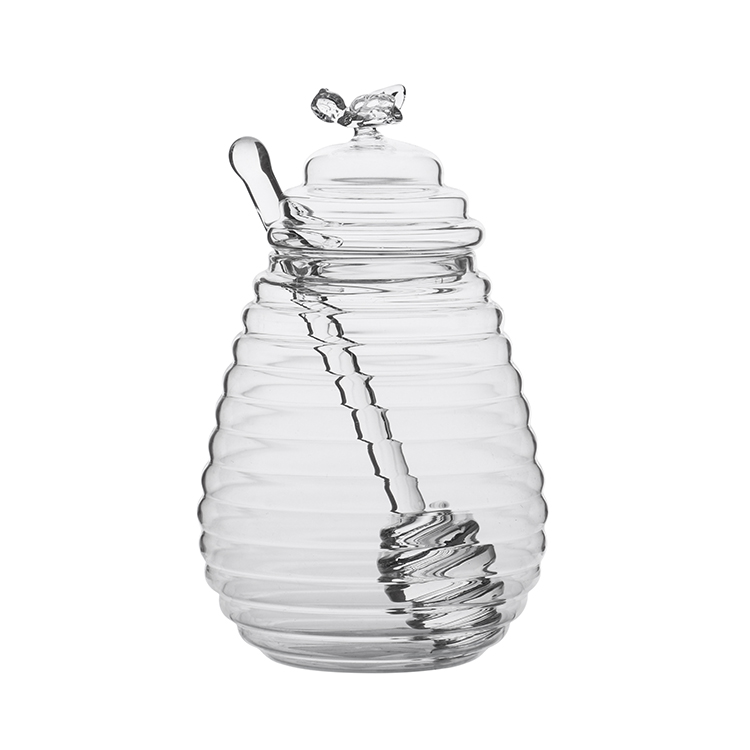 Glass honey jar with lid glass 10 oz honey jar glass jar