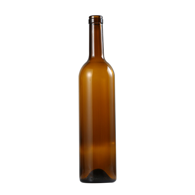 Hot sale 750ml glass liquor bottle wine bottle with cork