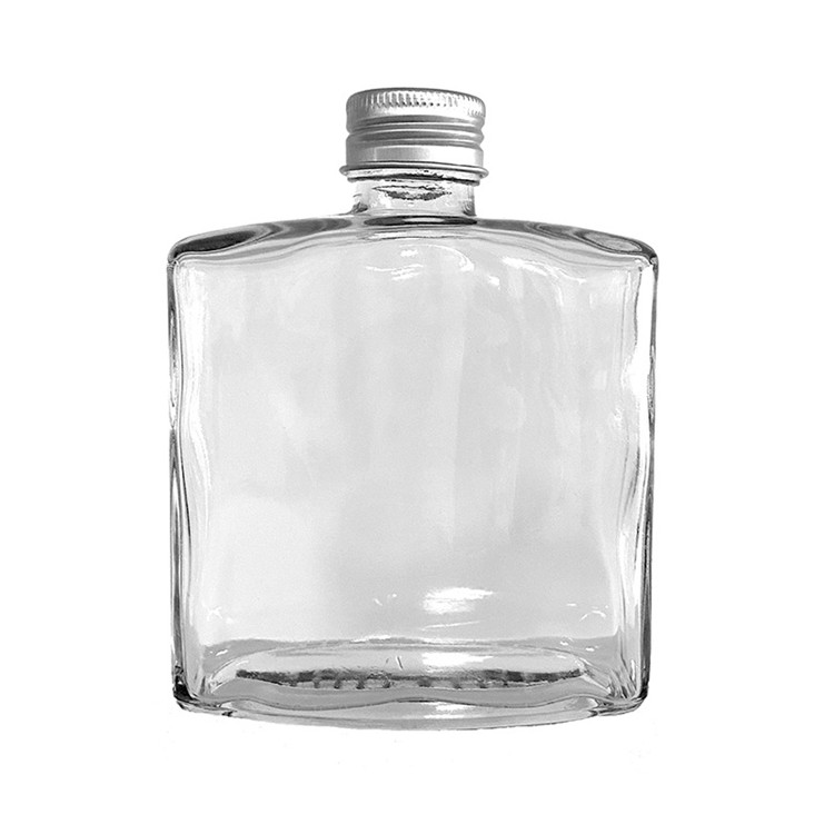 100ml 200ml 250ml High quality clear glass wine bottle for beverage with lid