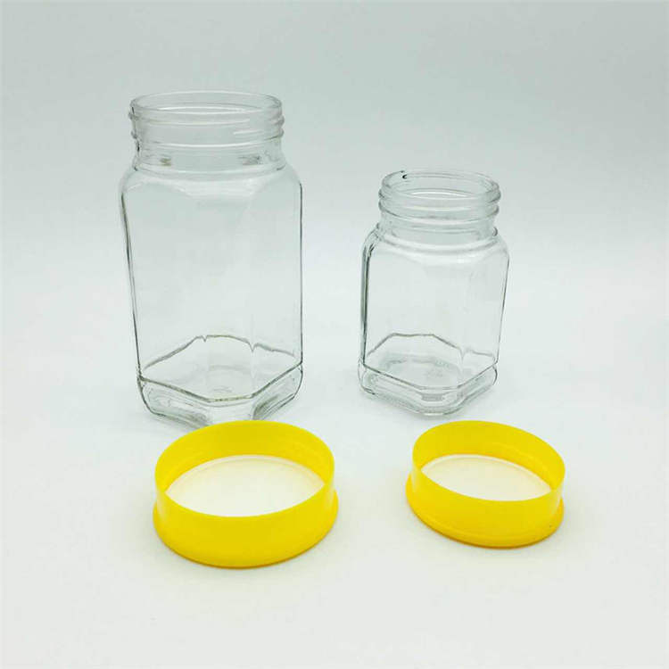 375ml(500g) 750ml (1000g) bulk honey jar filling bottle yellow plastic cap cheap price