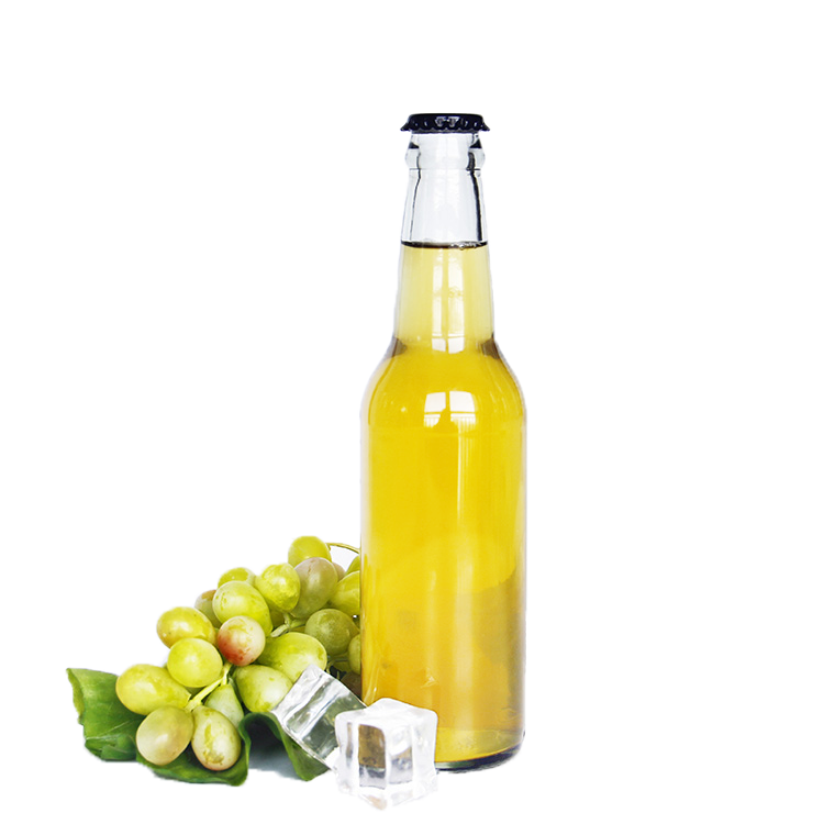 Wholesale popular clear glass bottle 330ml transparent glass beer bottle