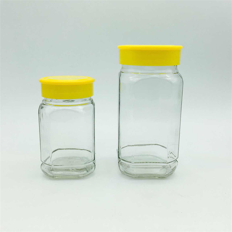 375ml(500g) 750ml (1000g) bulk honey jar filling bottle yellow plastic cap cheap price