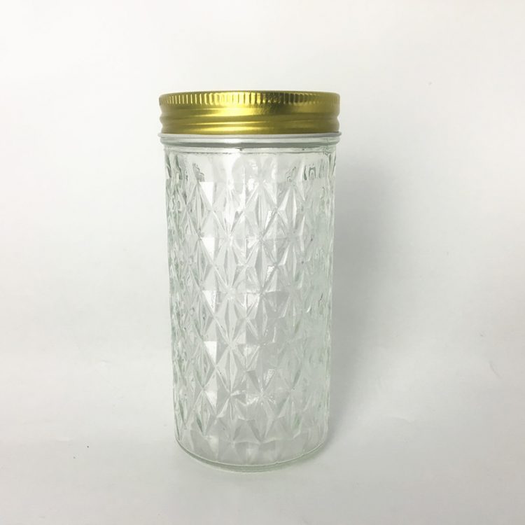 350ml 12oz diamond canning jars glass mason jar with lid in bulk