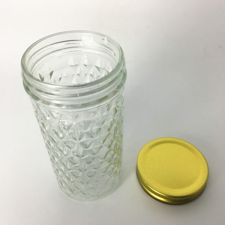 350ml 12oz diamond canning jars glass mason jar with lid in bulk