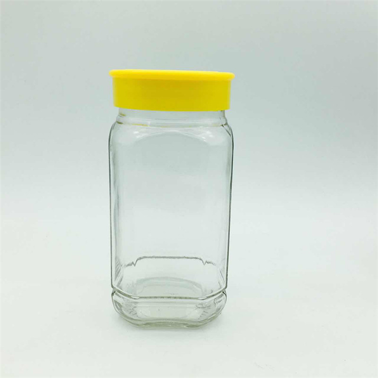 375ml(500g) 750ml (1000g) bulk honey jar filling bottle yellow plastic cap cheap price