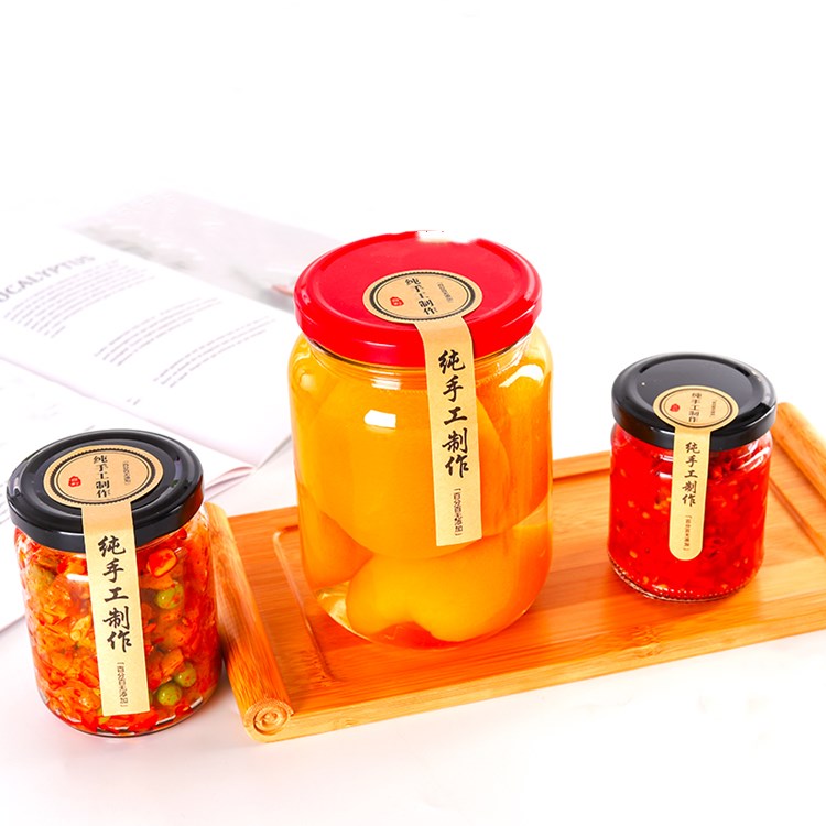 factory price 50ml-1000ml round glass storage jars for honey with lid