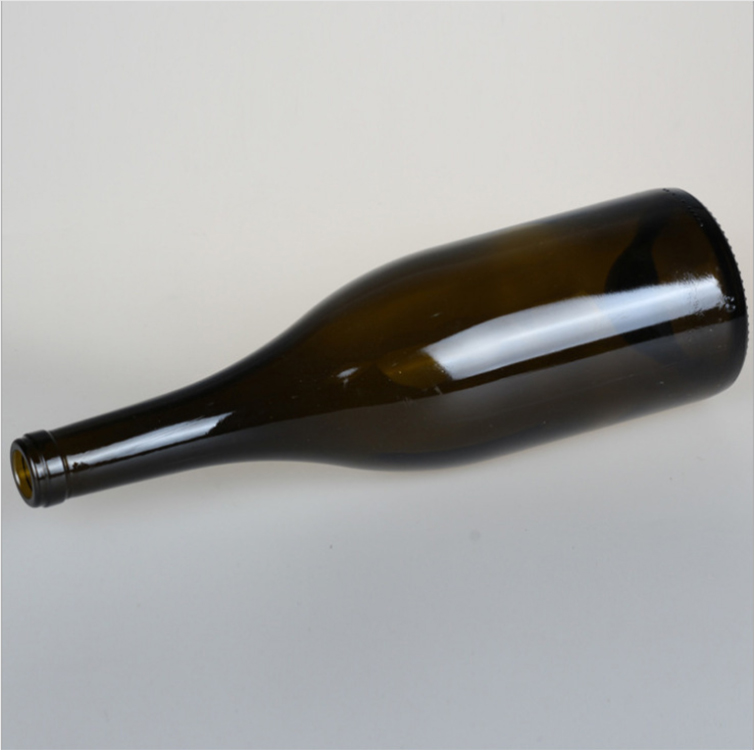 Wholesale 750ml 500ml brown glass wine bottle with cap