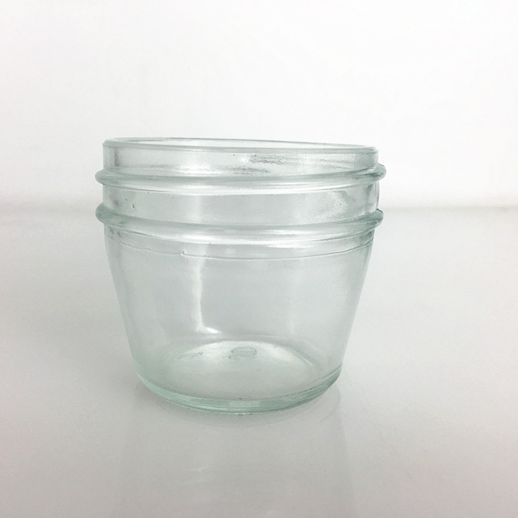 Wide mouth 4oz tapered glass mason jar for cake dessert jam