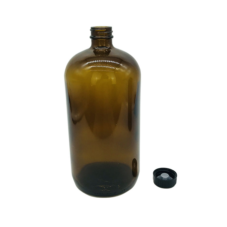 500 ml and 1000 ml Boston rounds glass bottles