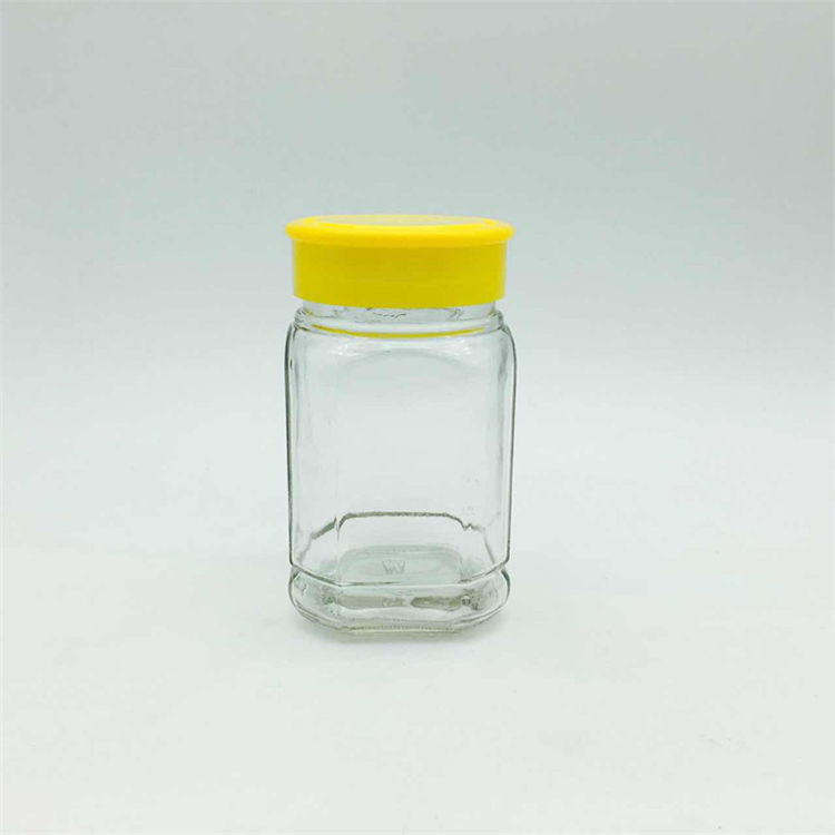 375ml(500g) 750ml (1000g) bulk honey jar filling bottle yellow plastic cap cheap price