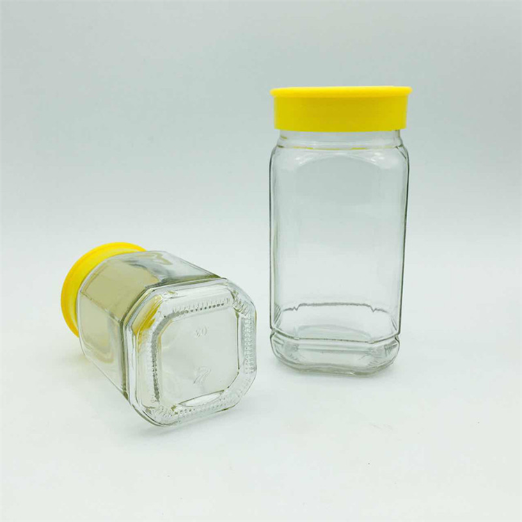 375ml(500g) 750ml (1000g) bulk honey jar filling bottle yellow plastic cap cheap price