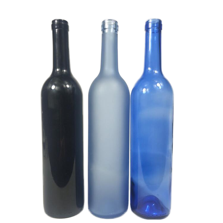 Wholesale 750ml antique green glass wine bottle