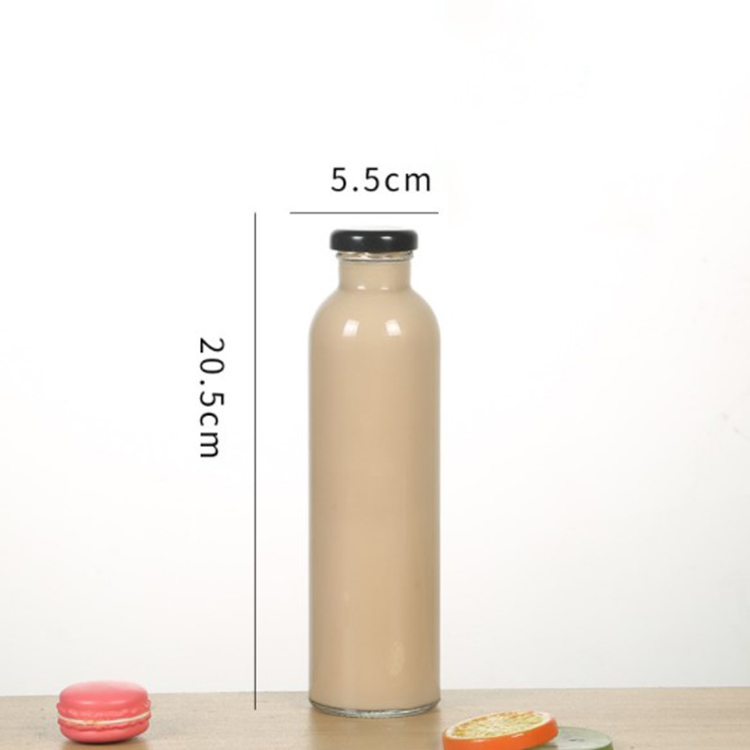 Glass beverage bottles wholesale empty milk juice bottles 350ml 500ml