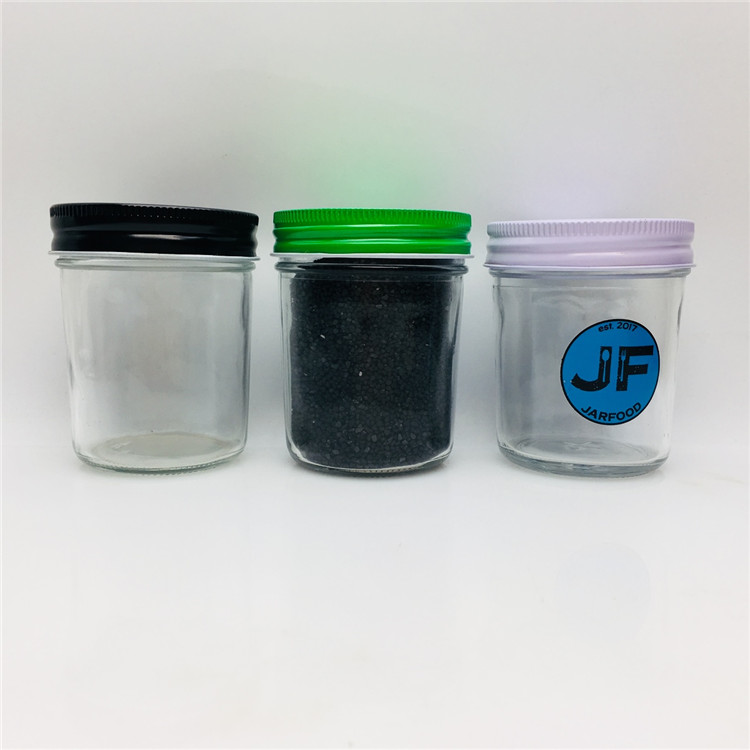 reusable 200ml 8oz straight glass jelly jar mason storage jar salt packaging containers