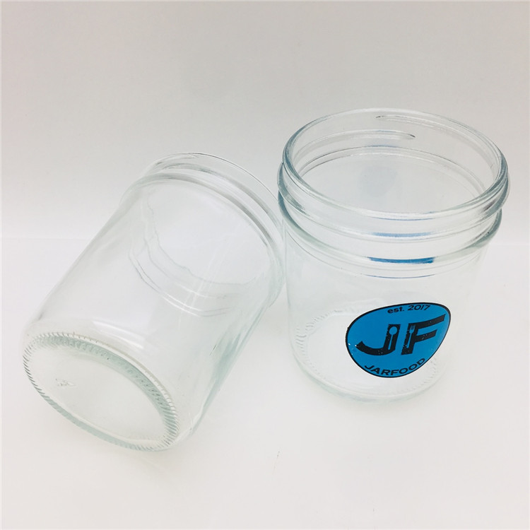 reusable 200ml 8oz straight glass jelly jar mason storage jar salt packaging containers