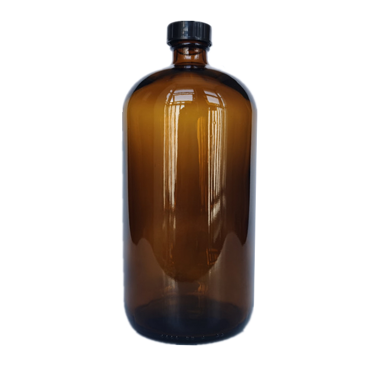 Hot sale 1000ml 1 L glass bottle for oill medical used Disinfection water bottle