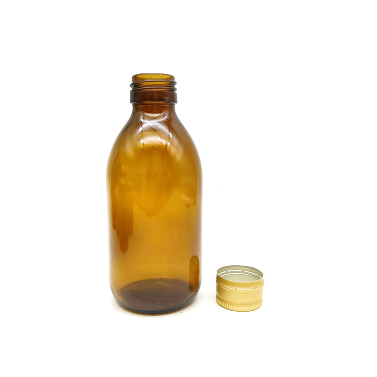 Oral liquid syrup bottle pharmaceutical amber glass bottle 250ml amber bottle